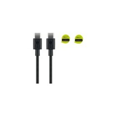 Goobay USB Type-C Cable 1m Black - High-Speed, Durable & Reliable Charging Solution (SKU: 4040849663185)